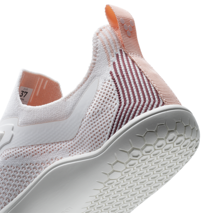 Vivobarefoot Primus Lite Knit Womens White/ Peach Melba