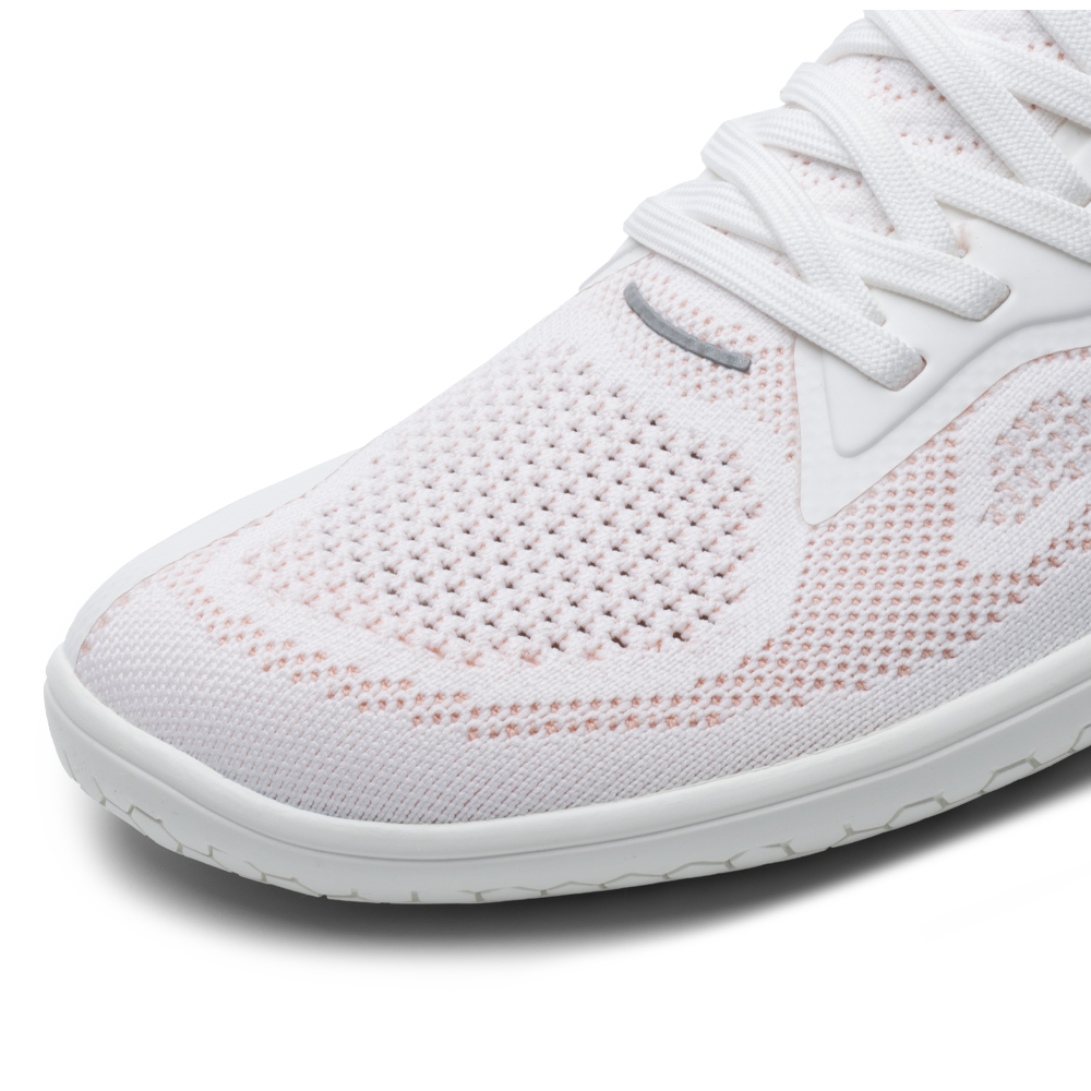 Vivobarefoot Primus Lite Knit Womens White/ Peach Melba