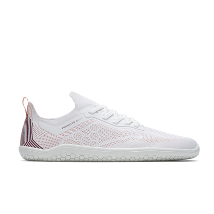 Vivobarefoot Primus Lite Knit Womens White/ Peach Melba