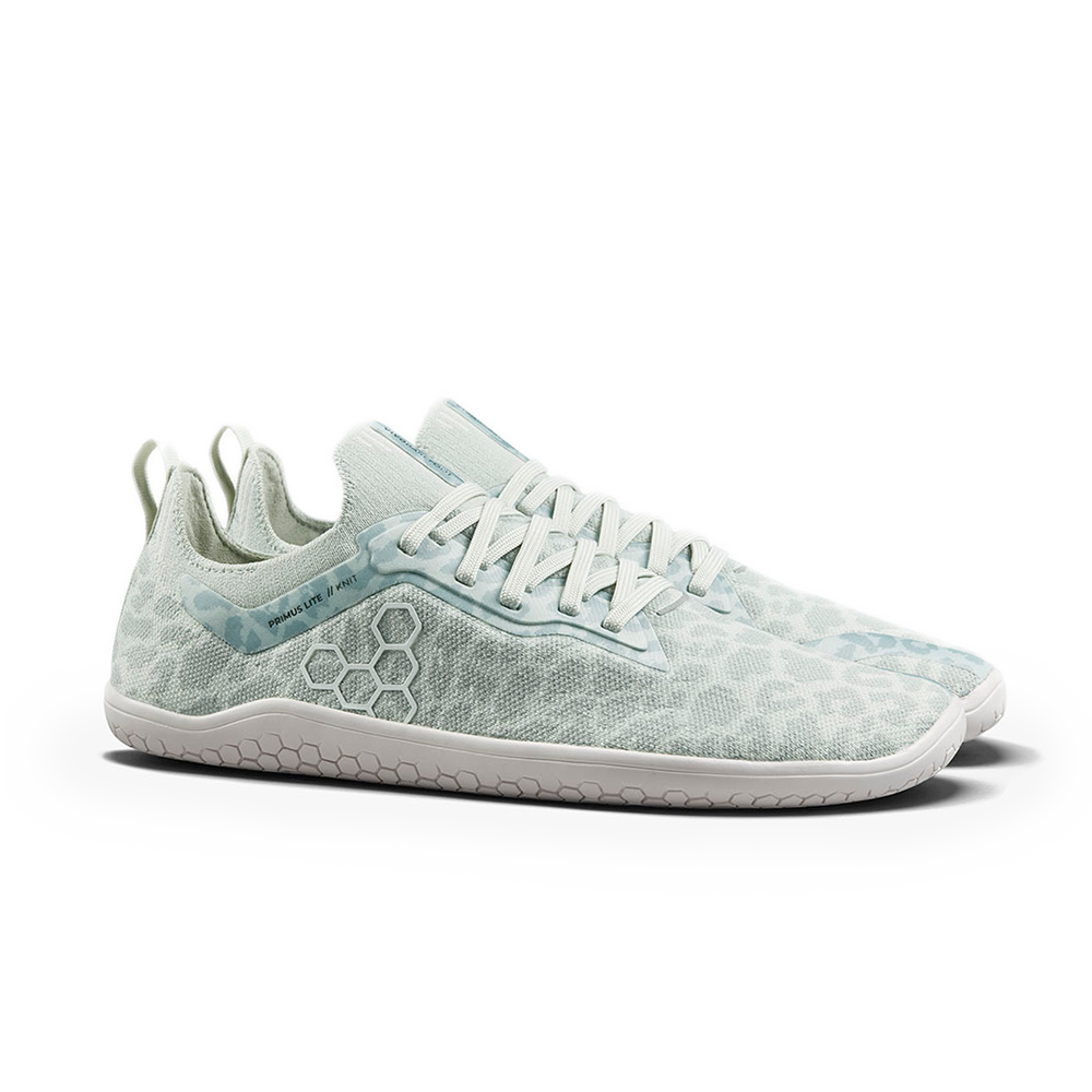 Vivobarefoot Primus Lite Knit Womens Frosted Mint Leopard