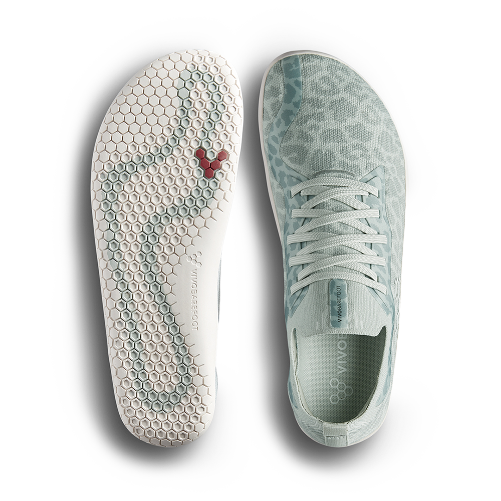 Vivobarefoot Primus Lite Knit Womens Frosted Mint Leopard