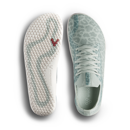 Vivobarefoot Primus Lite Knit Womens Frosted Mint Leopard