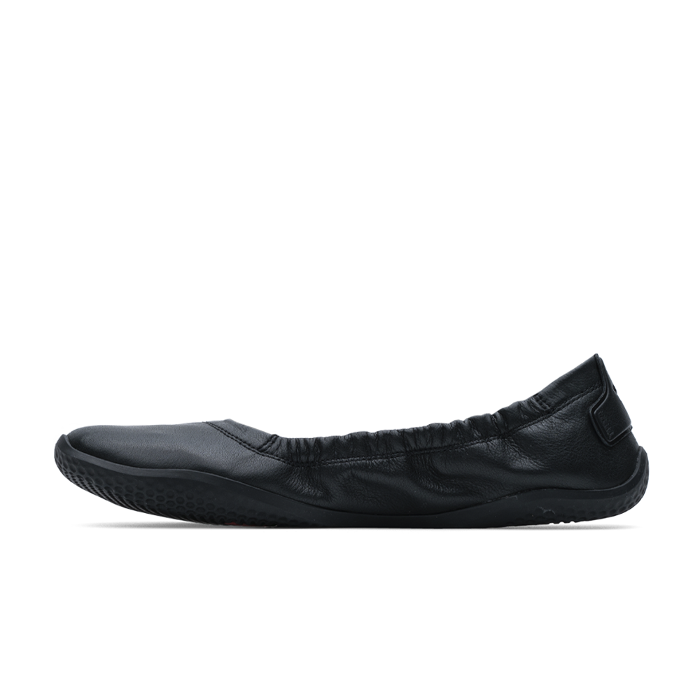 Vivobarefoot Primus Asana Yin Ballerina Leather Womens Obsidian