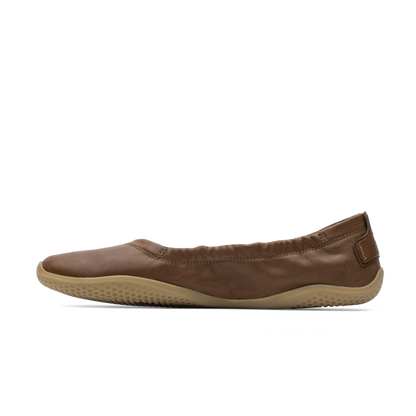 Vivobarefoot Primus Asana Yin Ballerina Leather Womens Tan