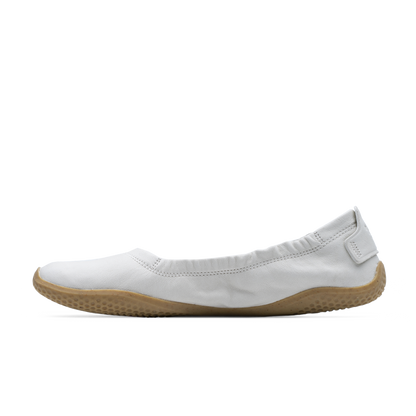 Vivobarefoot Primus Asana Yin Ballerina Leather Womens Limestone