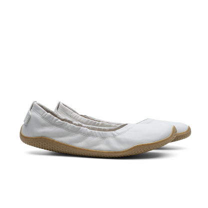 Vivobarefoot Primus Asana Yin Ballerina Leather Womens Limestone