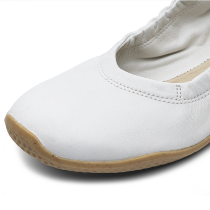 Vivobarefoot Primus Asana Yin Ballerina Leather Womens Limestone