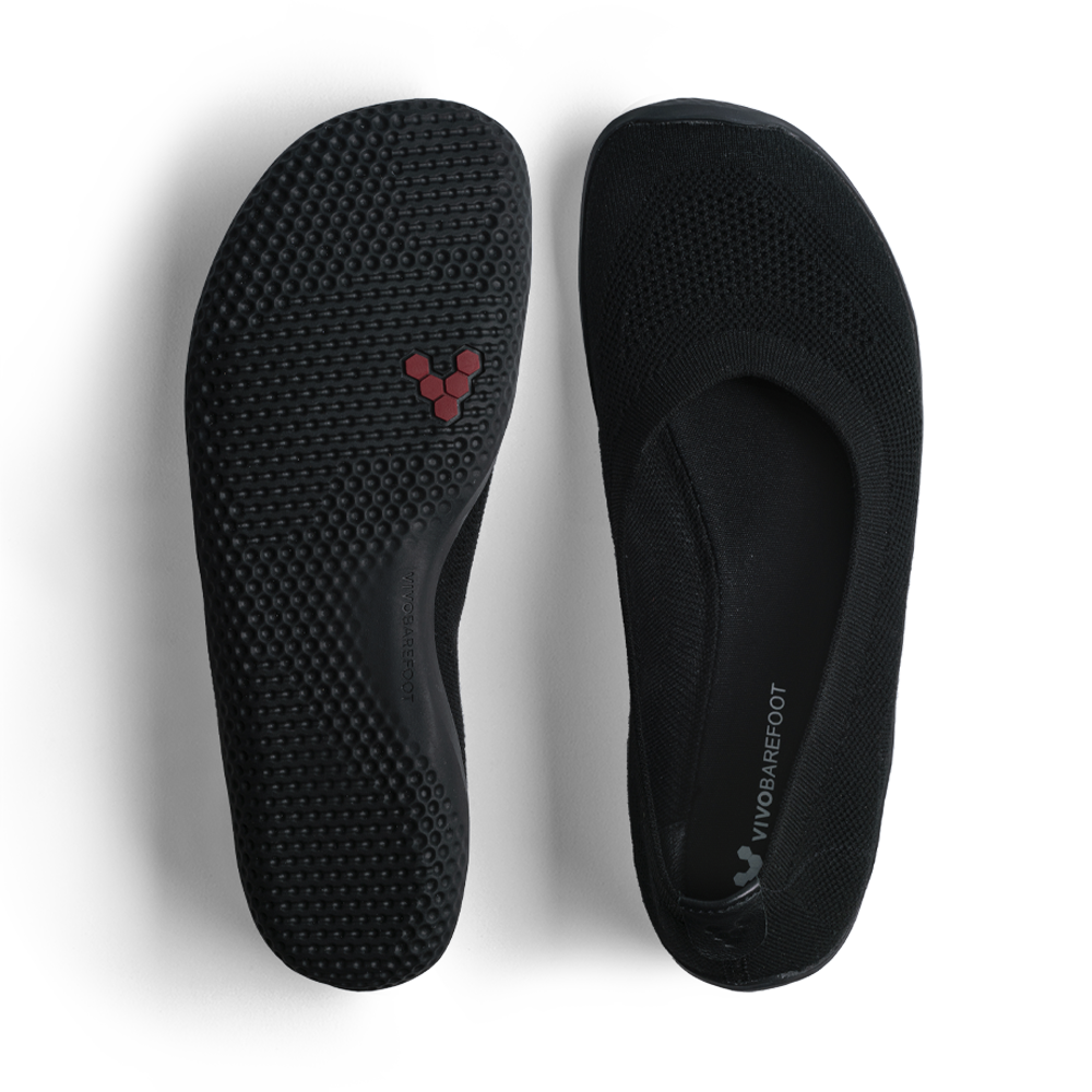 [PRE-ORDER] Vivobarefoot Primus Asana Yin Ballerina Knit Womens Obsidian (ETA. LATE MARCH)