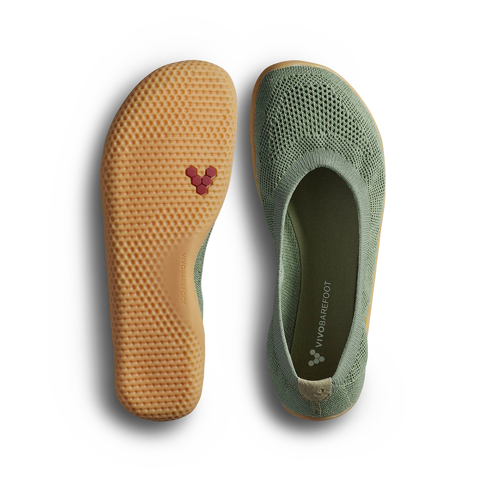 [PRE-ORDER]Vivobarefoot Asana Yin Ballerina Knit Womens Dusty Green  (ETA. LATE MARCH)