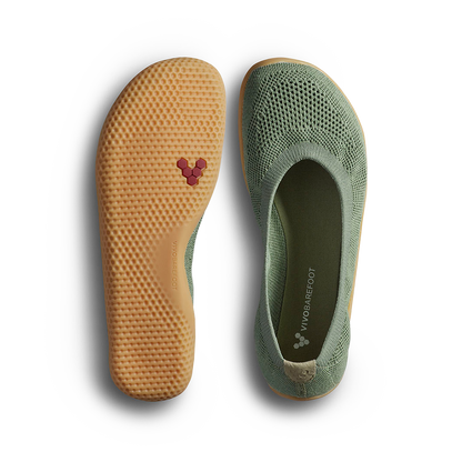 [PRE-ORDER]Vivobarefoot Asana Yin Ballerina Knit Womens Dusty Green  (ETA. LATE MARCH)