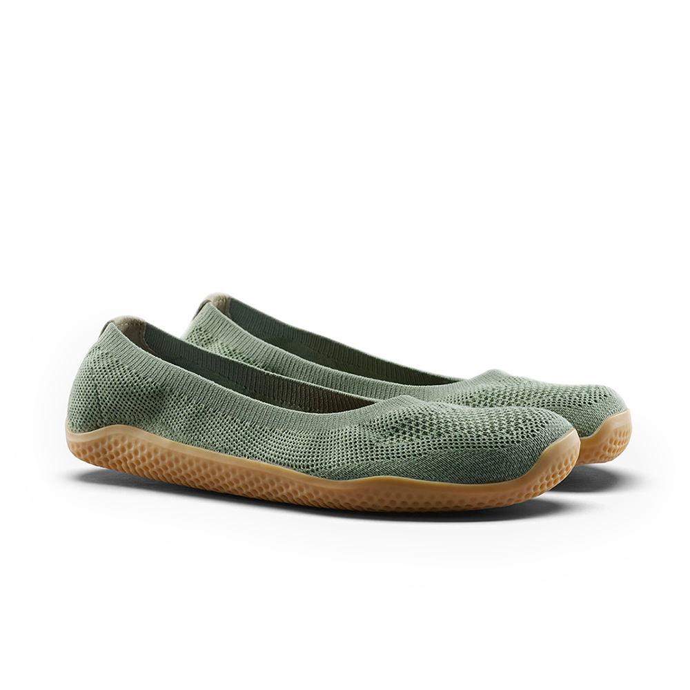 [PRE-ORDER]Vivobarefoot Asana Yin Ballerina Knit Womens Dusty Green  (ETA. LATE MARCH)