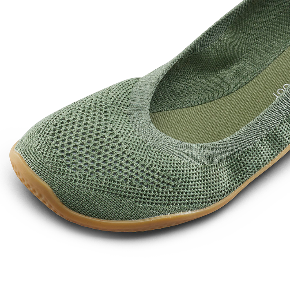 [PRE-ORDER]Vivobarefoot Asana Yin Ballerina Knit Womens Dusty Green  (ETA. LATE MARCH)