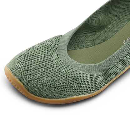 [PRE-ORDER]Vivobarefoot Asana Yin Ballerina Knit Womens Dusty Green  (ETA. LATE MARCH)