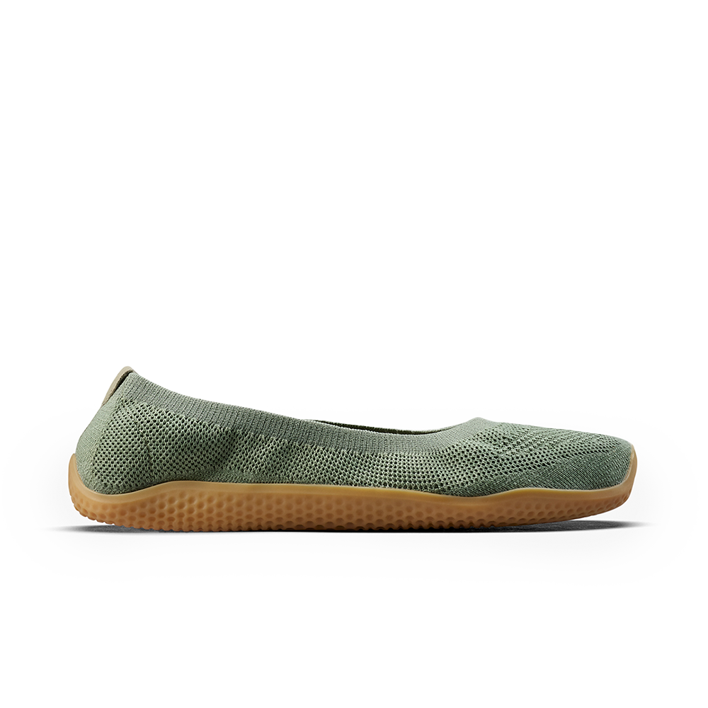 [PRE-ORDER]Vivobarefoot Asana Yin Ballerina Knit Womens Dusty Green  (ETA. LATE MARCH)