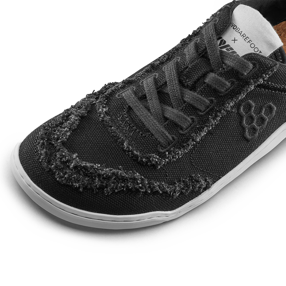 [PRE-ORDER] Vivobarefoot Gobi Sneaker Canvas Womens Obsidian (ETA. LATE MARCH)