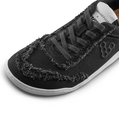 [PRE-ORDER] Vivobarefoot Gobi Sneaker Canvas Womens Obsidian (ETA. LATE MARCH)