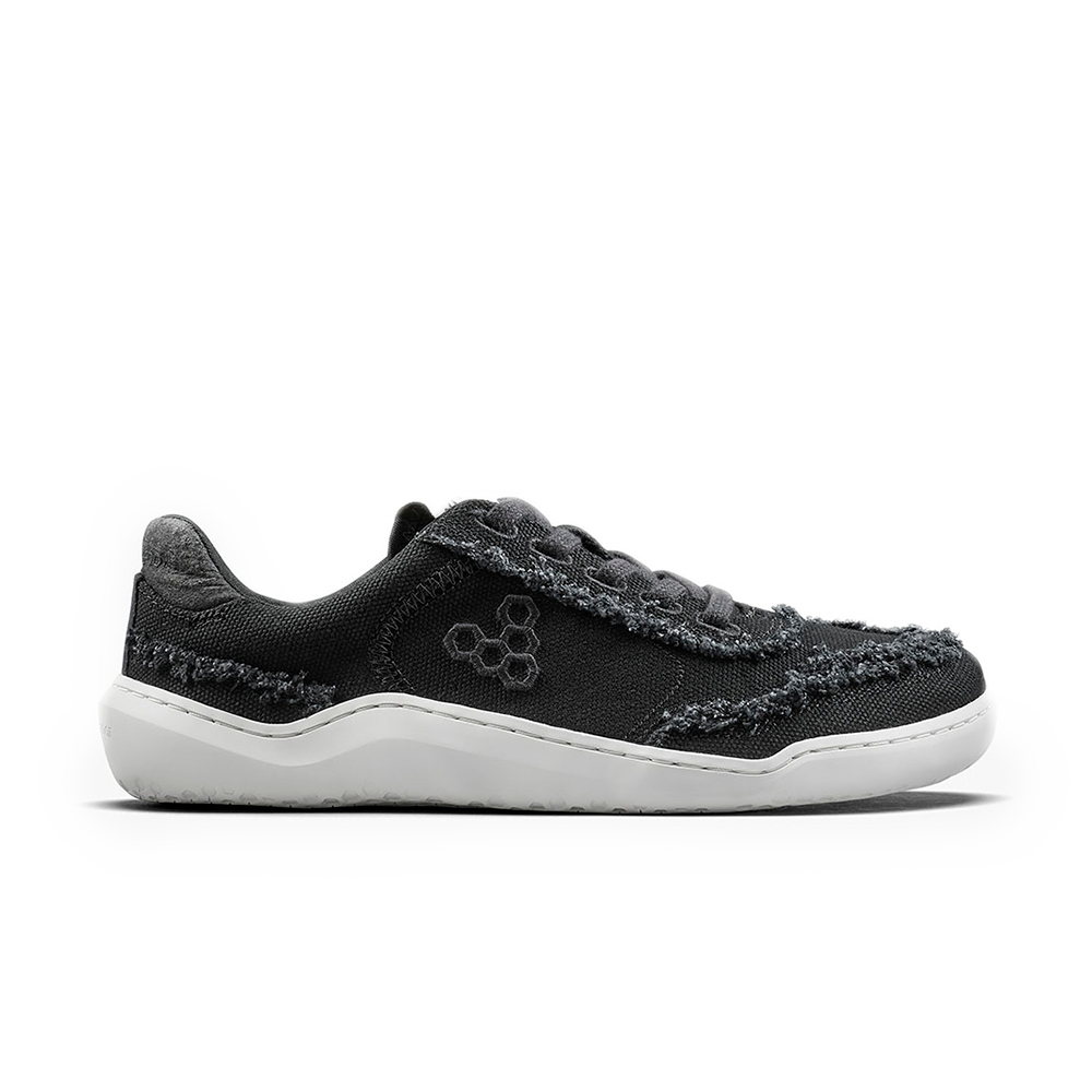 [PRE-ORDER] Vivobarefoot Gobi Sneaker Canvas Womens Obsidian (ETA. LATE MARCH)