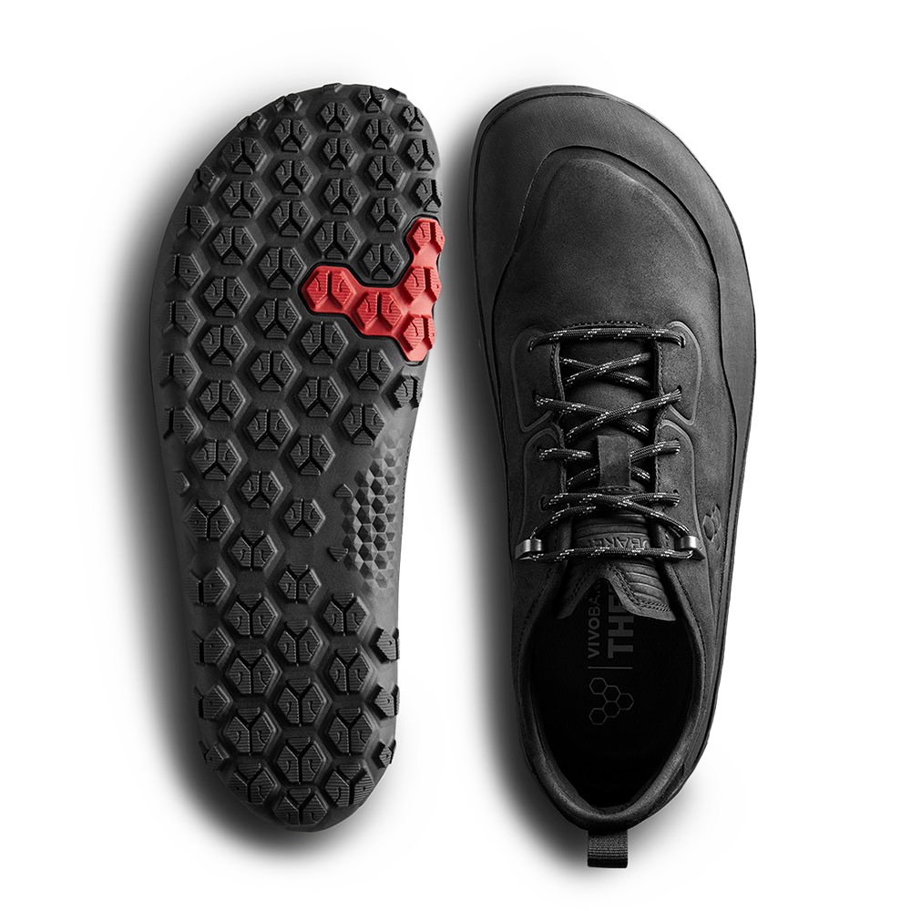 [PRE-ORDER] Vivobarefoot Tracker Leather Low Mens Obsidian (ETA. LATE MARCH)