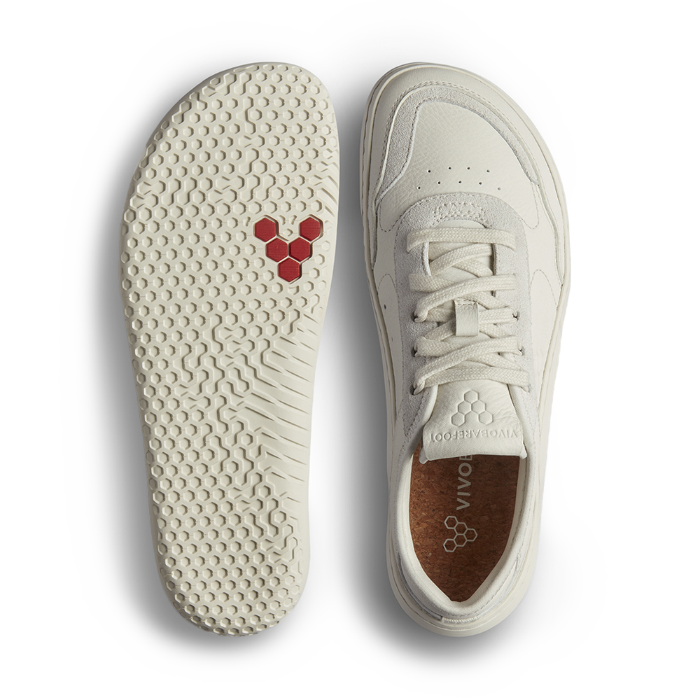 Vivobarefoot Gobi Sneaker Leather Mens Limestone