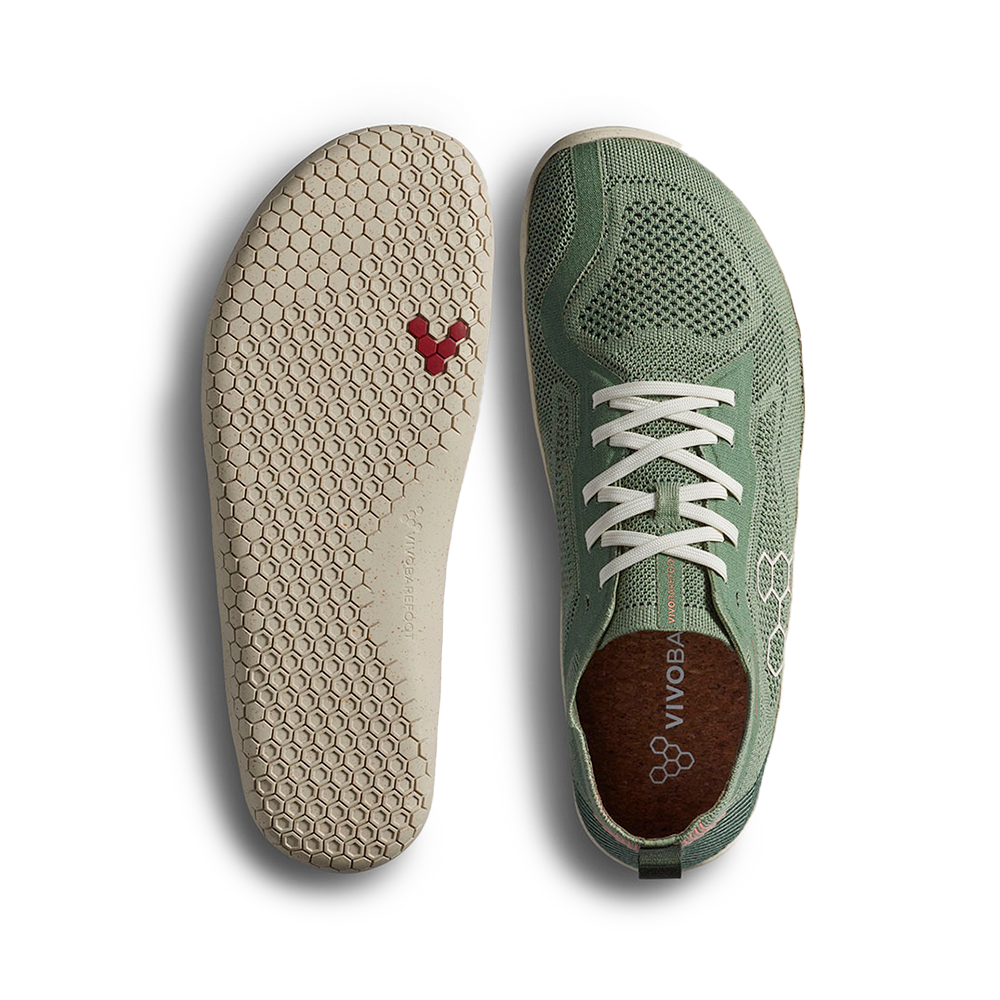 [PRE-ORDER] Vivobarefoot Primus Lite Knit Natural Mens Dusty Green  (ETA. LATE MARCH)