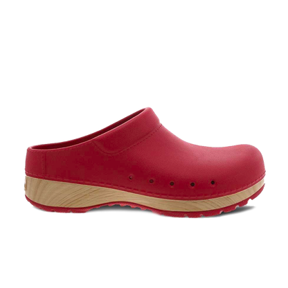 Dansko Kane Red Molded Clog